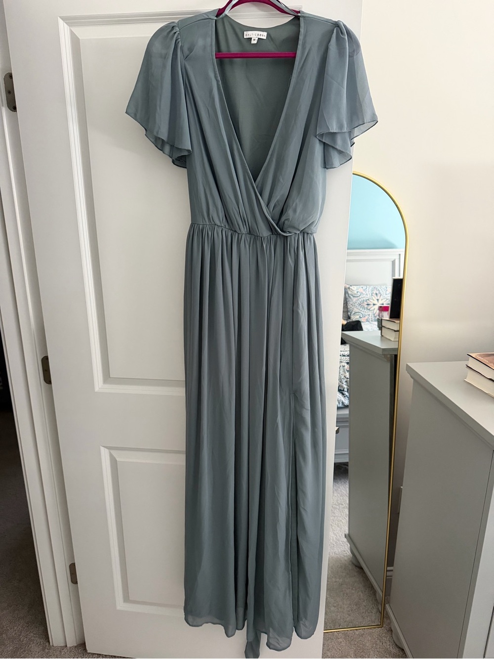 Baltic Born Dusty Sage Wrap Maxi Dress